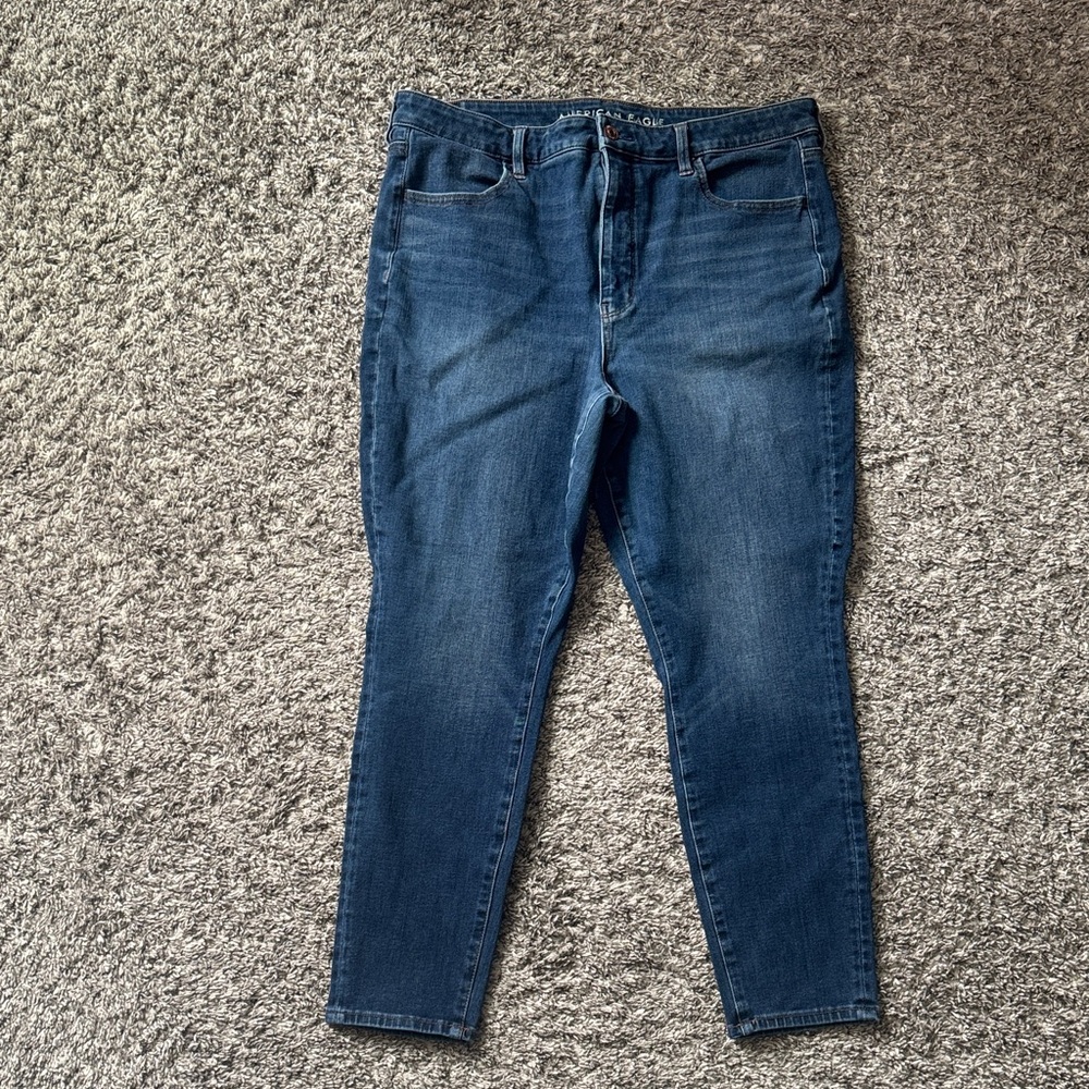 American Eagle Outfitters Classic High-Rise Dark Blue Women’s Jeans